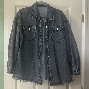 Black oversized jacket